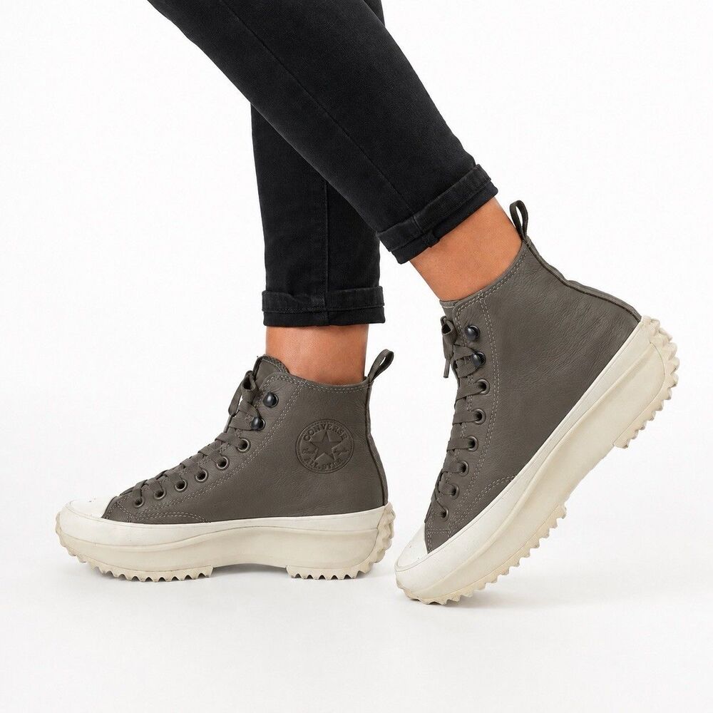 Converse Run Star Hike Hiker Leather Water Repellent Boots Gray Men’s 7.5
